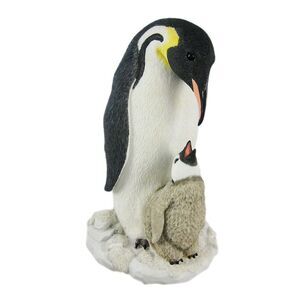 Mother And Child Penguin Statue Baby Chick